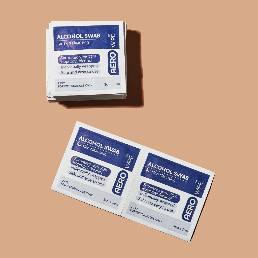 PACK OF ALCOHOL SWABS (100 PCS)